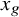 x Subscript g