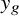 y Subscript g