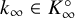 k Subscript infinity Baseline element of upper K Subscript infinity Superscript ring