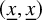 left parenthesis x underbar comma x underbar right parenthesis