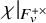 chi vertical bar Subscript upper F Sub Subscript v Sub Superscript plus times Baseline