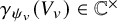 gamma Subscript psi Sub Subscript v Baseline left parenthesis upper V Subscript v Baseline right parenthesis element of double struck upper C Superscript times