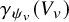 gamma Subscript psi Sub Subscript v Baseline left parenthesis upper V Subscript v Baseline right parenthesis
