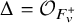 normal upper Delta equals script upper O Subscript upper F Sub Subscript v Sub Superscript plus