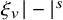 xi Subscript v Baseline StartAbsoluteValue minus EndAbsoluteValue Superscript s