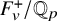 upper F Subscript v Superscript plus Baseline divided by double struck upper Q Subscript p
