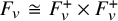 upper F Subscript v Baseline approximately equals upper F Subscript v Superscript plus Baseline times upper F Subscript v Superscript plus
