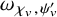 omega Subscript chi Sub Subscript v Subscript comma psi prime Sub Subscript v