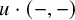 u dot left parenthesis minus comma minus right parenthesis