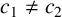c 1 not equals c 2