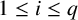 1 less than or equals i less than or equals q