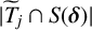 StartAbsoluteValue upper T overtilde Subscript j Baseline intersection upper S left parenthesis bold italic delta right parenthesis EndAbsoluteValue
