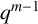 q Superscript m minus 1