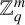 double struck upper Z Subscript q Superscript m