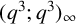 left parenthesis q cubed semicolon q cubed right parenthesis Subscript infinity