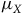 mu Subscript upper X