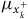 mu Subscript x Sub Subscript k Sub Superscript plus