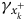 gamma Subscript x Sub Subscript k Sub Superscript plus