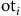 normal o normal t Subscript i