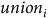 u n i o n Subscript i