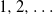 1 comma 2 comma ellipsis