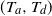 left parenthesis upper T Subscript a Baseline comma upper T Subscript d Baseline right parenthesis