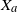 upper X Subscript a