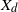 upper X Subscript d