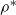 rho Superscript asterisk