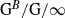 normal upper G Superscript upper B Baseline divided by normal upper G divided by normal infinity