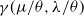 gamma left parenthesis mu divided by theta comma lamda divided by theta right parenthesis