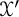 script upper X prime