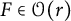 upper F element of script upper O left parenthesis r right parenthesis