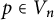 p element of upper V Subscript n
