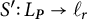 upper S prime colon upper L Subscript bold italic upper P Baseline right arrow script l Subscript r Baseline