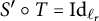 upper S prime ring upper T equals upper I d Subscript script l Sub Subscript r
