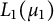 upper L 1 left parenthesis mu 1 right parenthesis