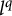 l Superscript q