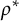 rho Superscript asterisk