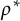 rho Superscript asterisk