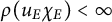 rho left parenthesis u Subscript upper E Baseline chi Subscript upper E Baseline right parenthesis less than infinity
