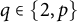 q element of StartSet 2 comma p EndSet