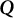 bold italic upper Q