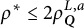 rho Superscript asterisk Baseline less than or equals 2 rho Subscript bold italic upper Q Superscript upper L comma a