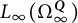 upper L Subscript infinity Baseline left parenthesis normal upper Omega Subscript infinity Superscript bold italic upper Q Baseline right parenthesis