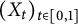 left parenthesis upper X Subscript t Baseline right parenthesis Subscript t element of left bracket 0 comma 1 right bracket