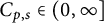 upper C Subscript p comma s Baseline element of left parenthesis 0 comma infinity right bracket