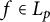 f element of upper L Subscript p