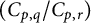 left parenthesis upper C Subscript p comma q Baseline divided by upper C Subscript p comma r Baseline right parenthesis