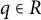 q element of upper R
